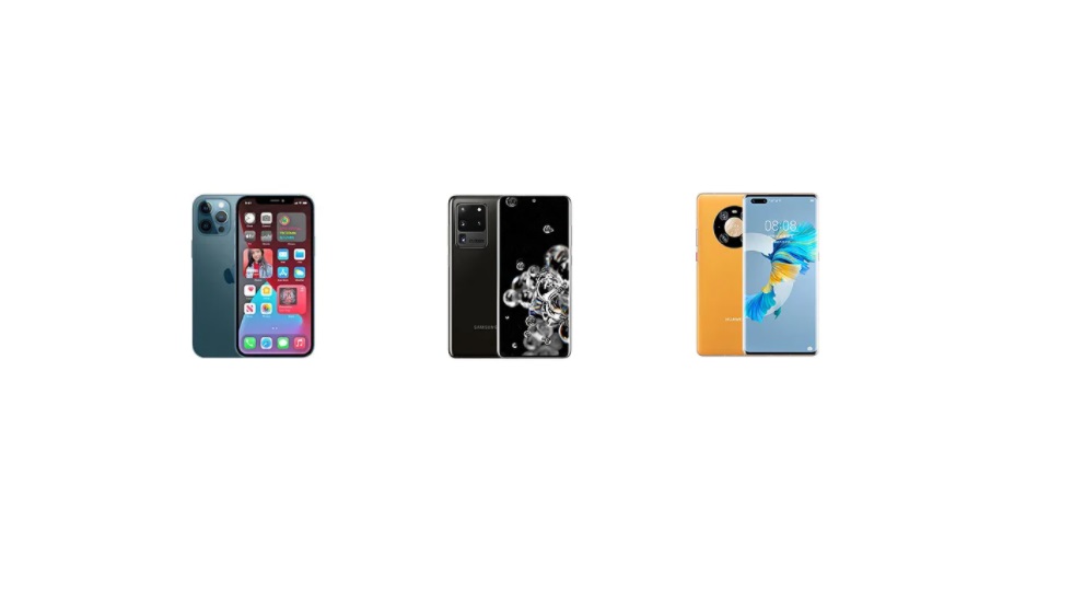 Битва флагманов — сравнение iPhone 12 Pro Max, Huawei Mate 40 Pro и Samsung Galaxy S20 Ultra